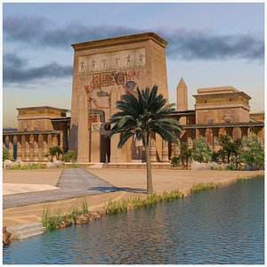 3D model Pharaoh Exterior Palace - Vol 02