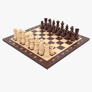 3D model chess pieces