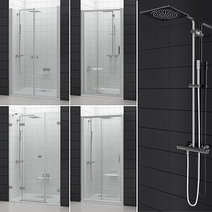 3D set shower doors ravak