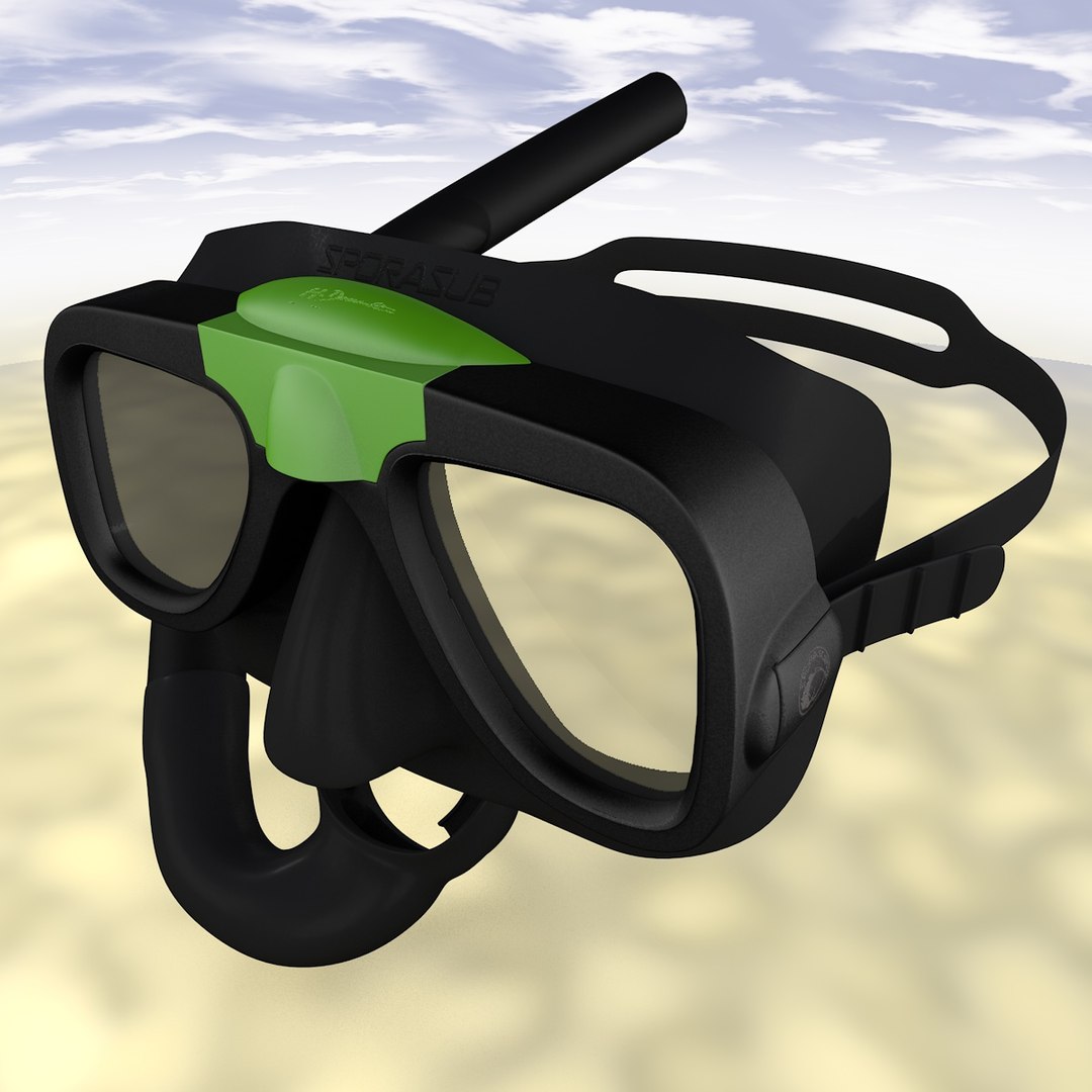 Spearfishing Mask 3d C4d