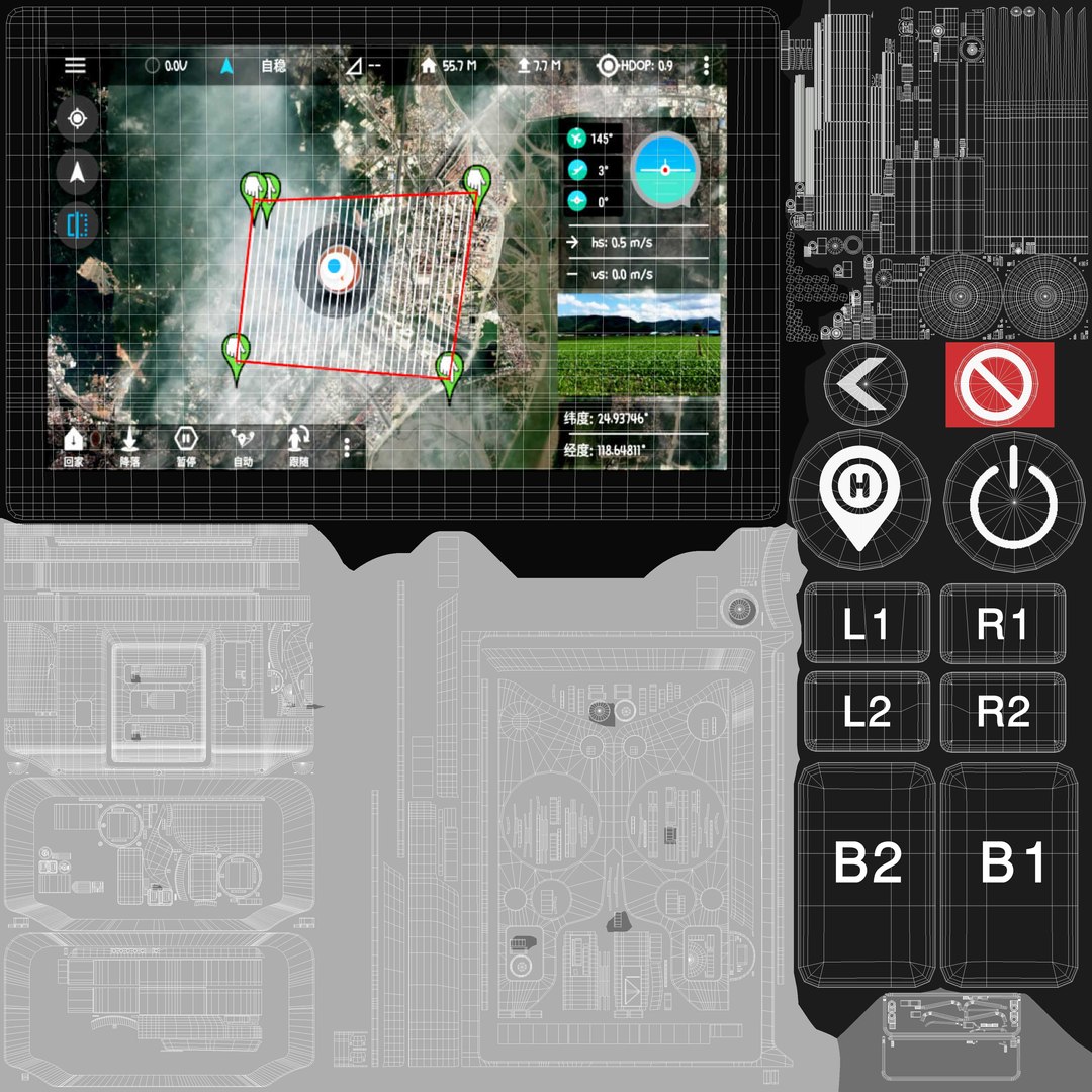 3D Three Detailed Drones Delivery https://p.turbosquid.com/ts-thumb/uV/QeMkz2/Bz/controller10/jpg/1762327041/1920x1080/fit_q87/0178cf1e1204c28b3751a8a669a221e628251b9f/controller10.jpg