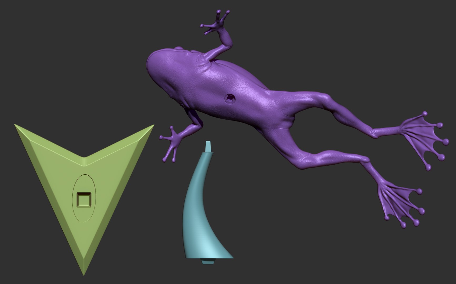 Frog Printing Model - TurboSquid 1650633