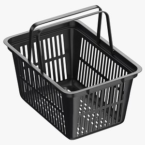 plastic shopping crate 02 3D