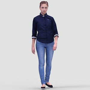 3d model realistic human