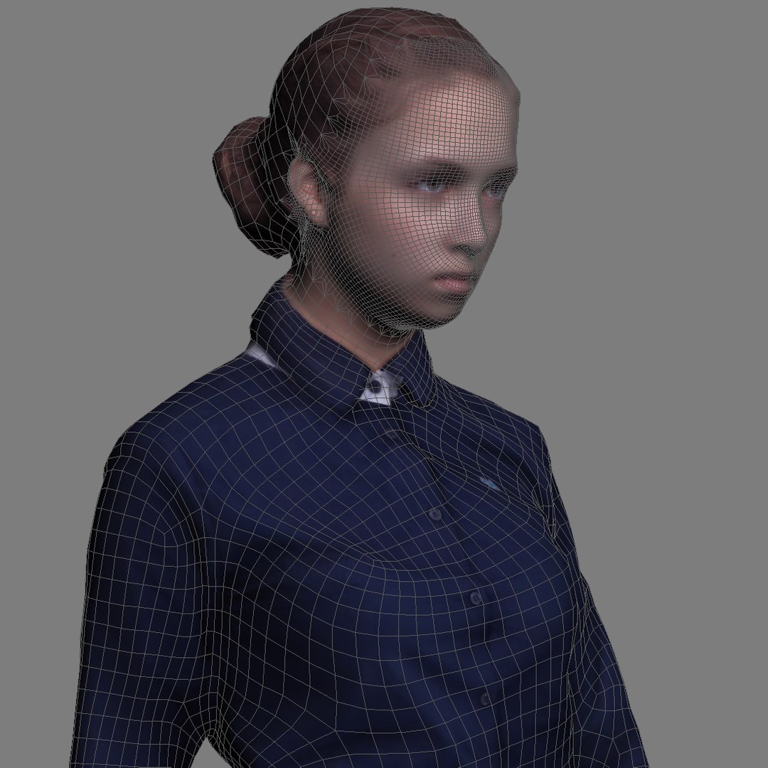3d model realistic human