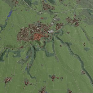 Rothenburg ob der Tauber Germany - city and urban model