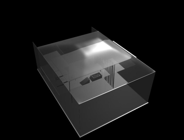free glass home concept 3d model