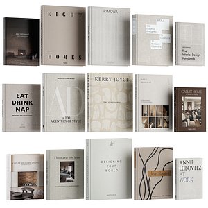 Aesthetic coffee table books set 01