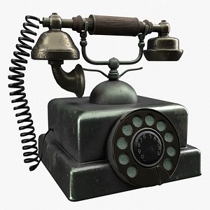 Vintage and Rusty Rotaryphone 3D model