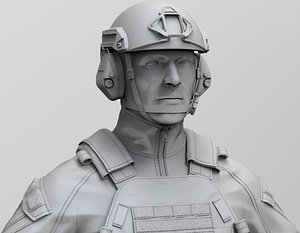 special force soldier zbrush 3D model