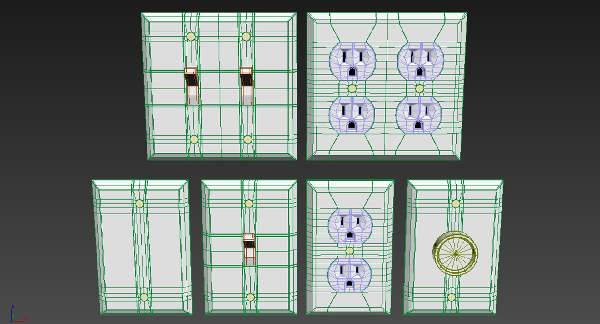 3D light switches outlets https://p.turbosquid.com/ts-thumb/uV/kqZlHW/LTjRhCCw/wireframe01/jpg/1556569010/1920x1080/fit_q87/6fa8fa7ebebf45d863897295693ec1c4a1d6383e/wireframe01.jpg