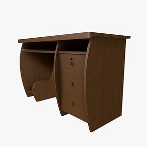 computer desk 3D