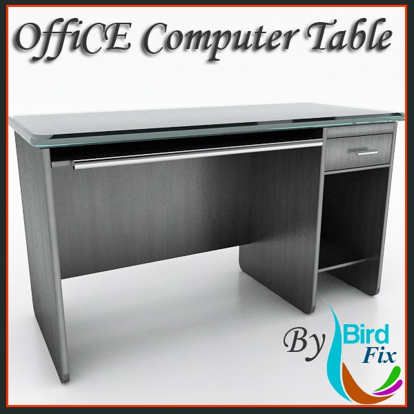 computer table 3d model