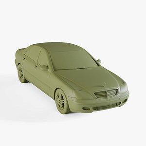 3D Mercedes-Benz S-class 2003 model