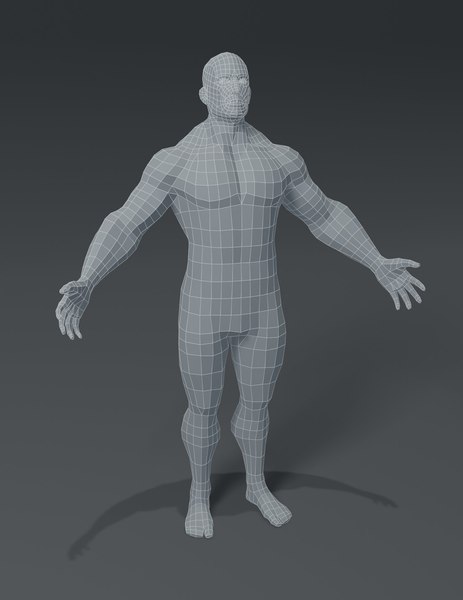 Human body base mesh 3D model - TurboSquid 1533866