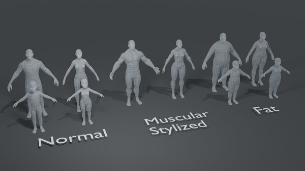 Human body base mesh 3D model - TurboSquid 1533866