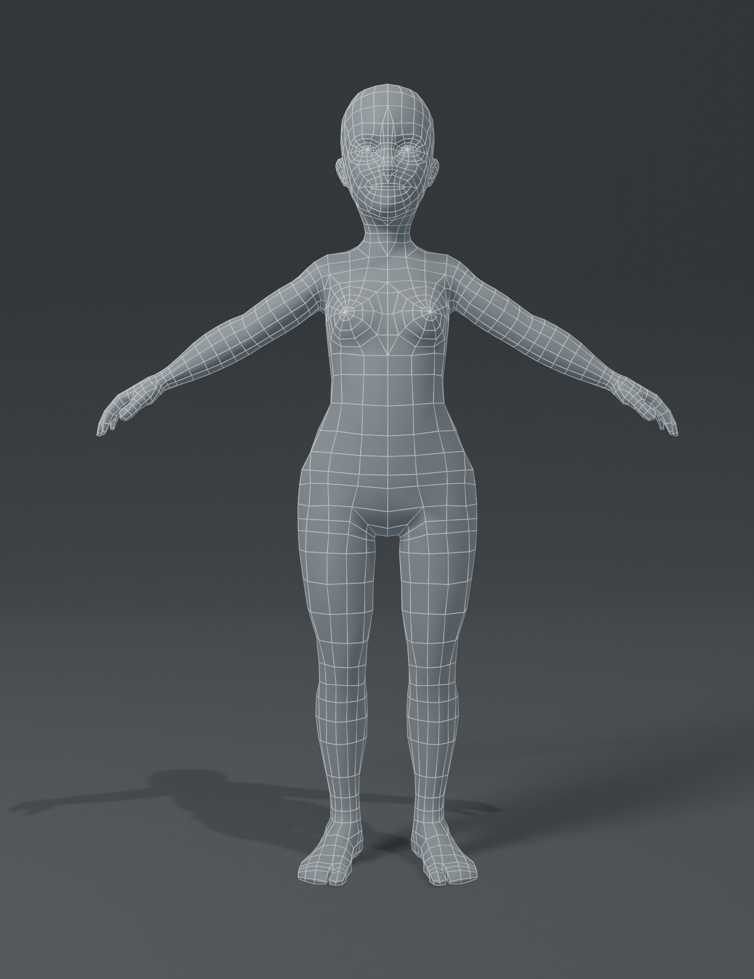 Human body base mesh 3D model - TurboSquid 1533866