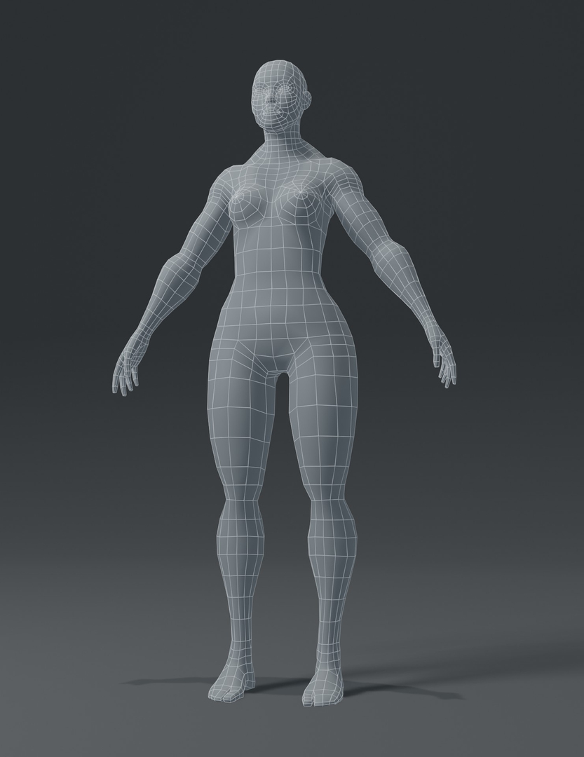 Human body base mesh 3D model - TurboSquid 1533866