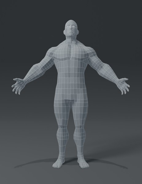 Human body base mesh 3D model - TurboSquid 1533866