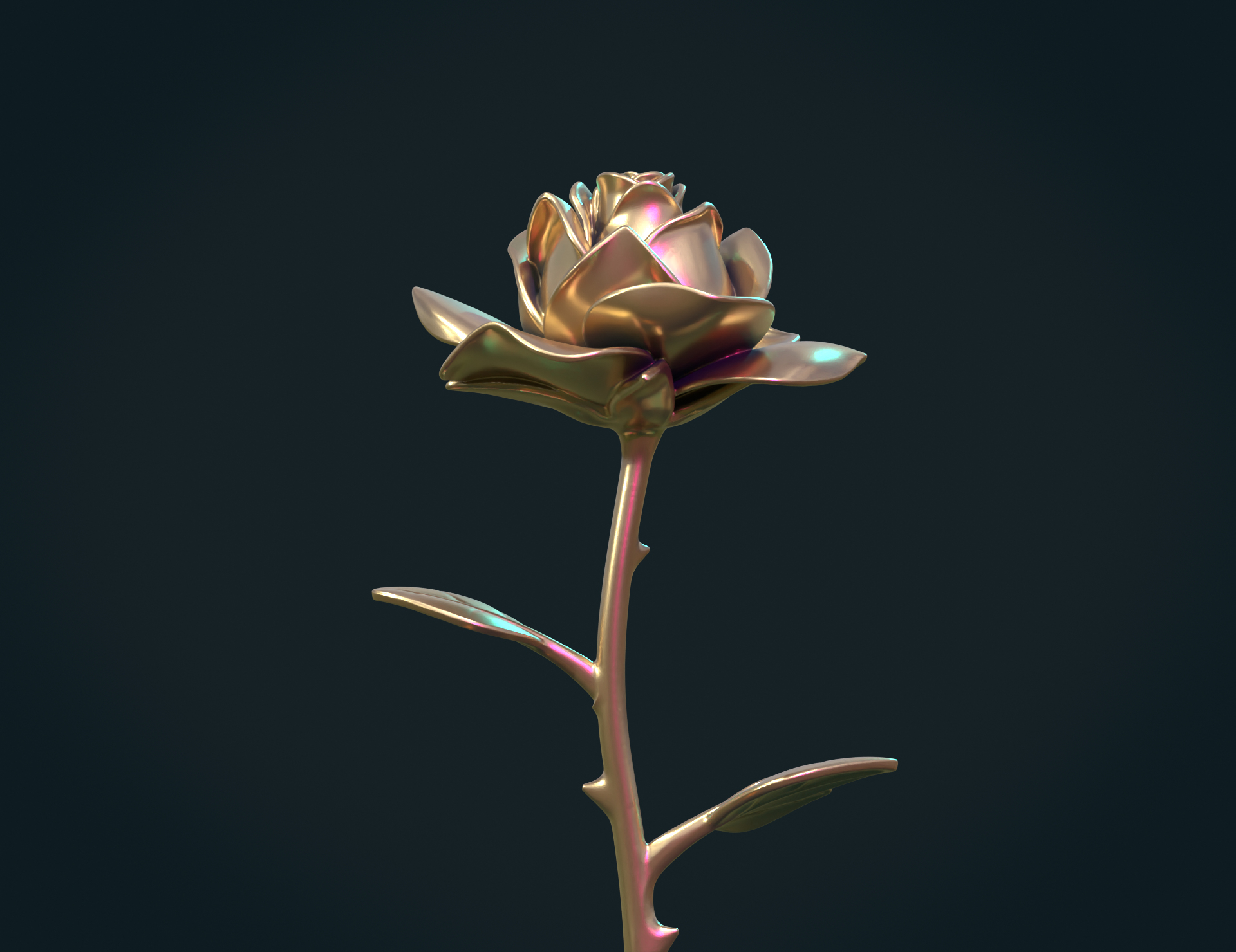 modelo 3d Rosa imprimible - TurboSquid 1995358