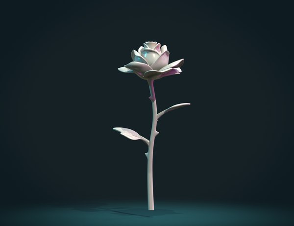 modelo 3d Rosa imprimible - TurboSquid 1995358