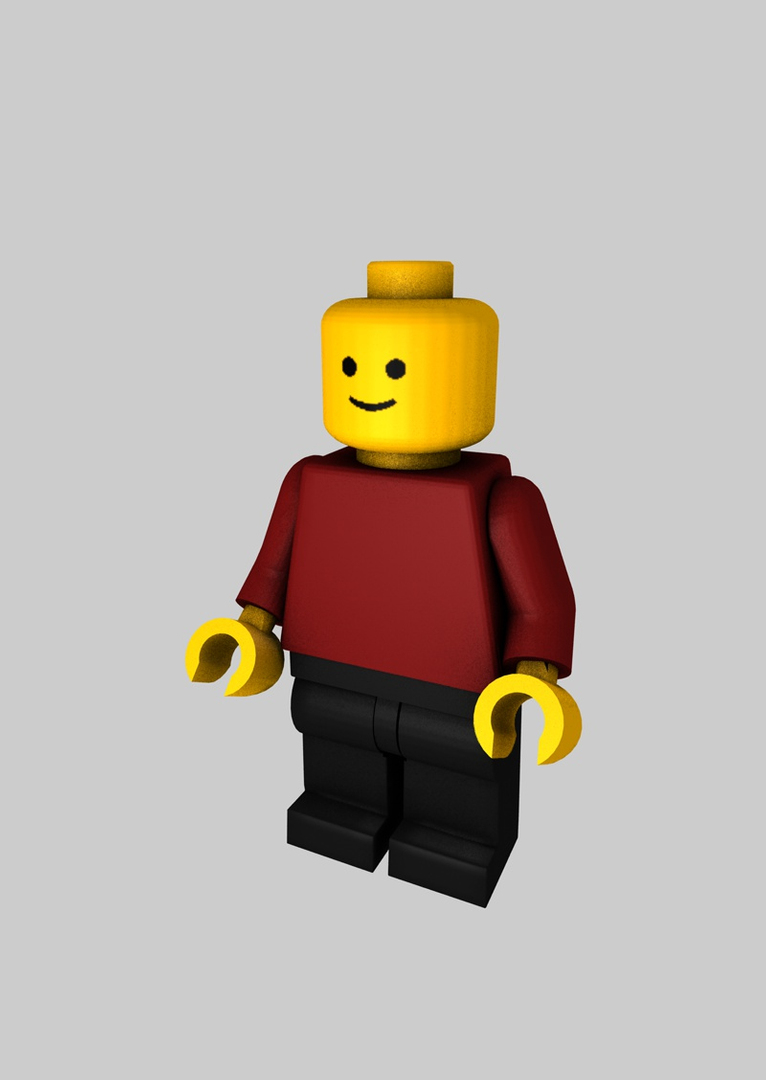 cinema4d lego minifigure rigged