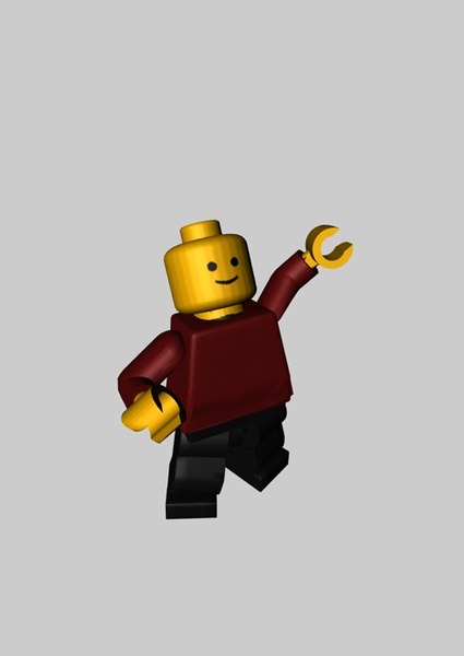 LEGO Minifigure 3D model + PBR Textures