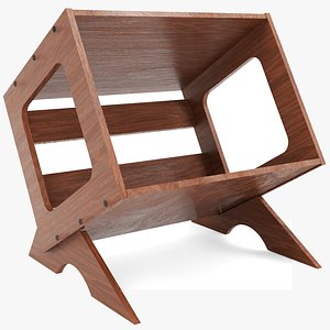 Books Record Storage Stand 3D model