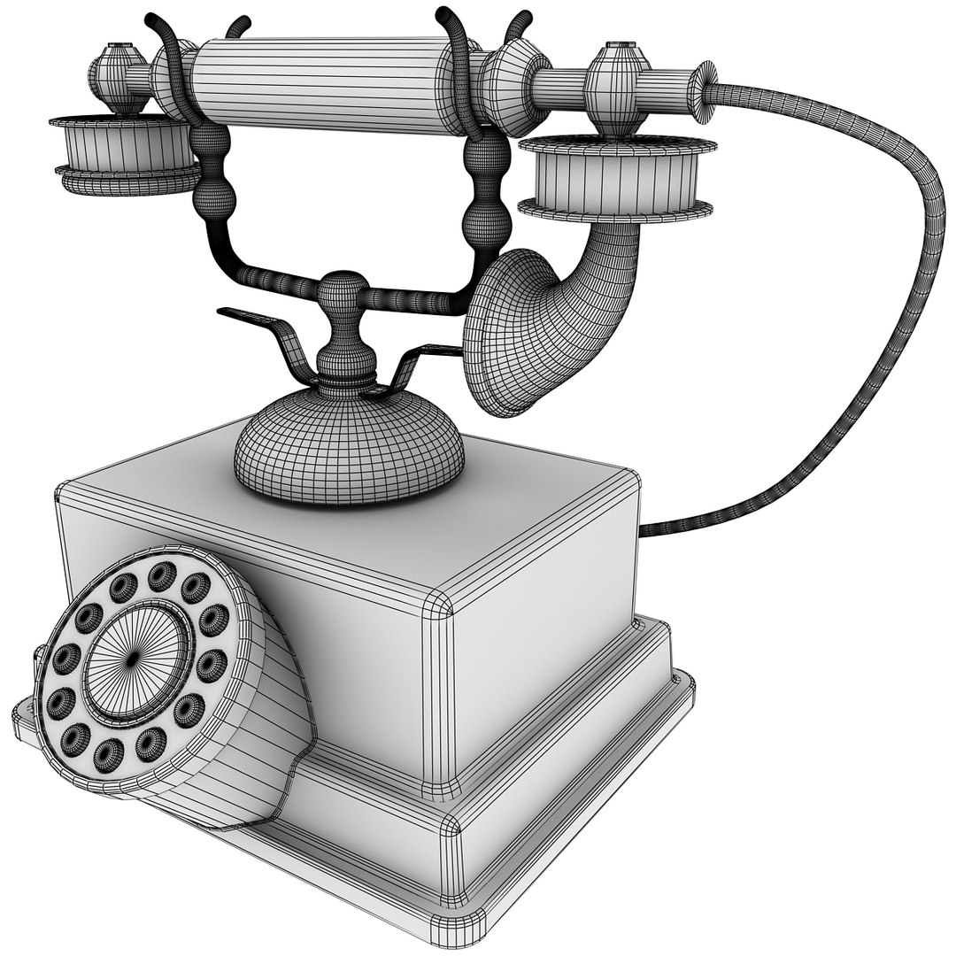 Vintage telephone 3D model - TurboSquid 1299327