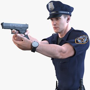 police officer 2020 pbr 3D model