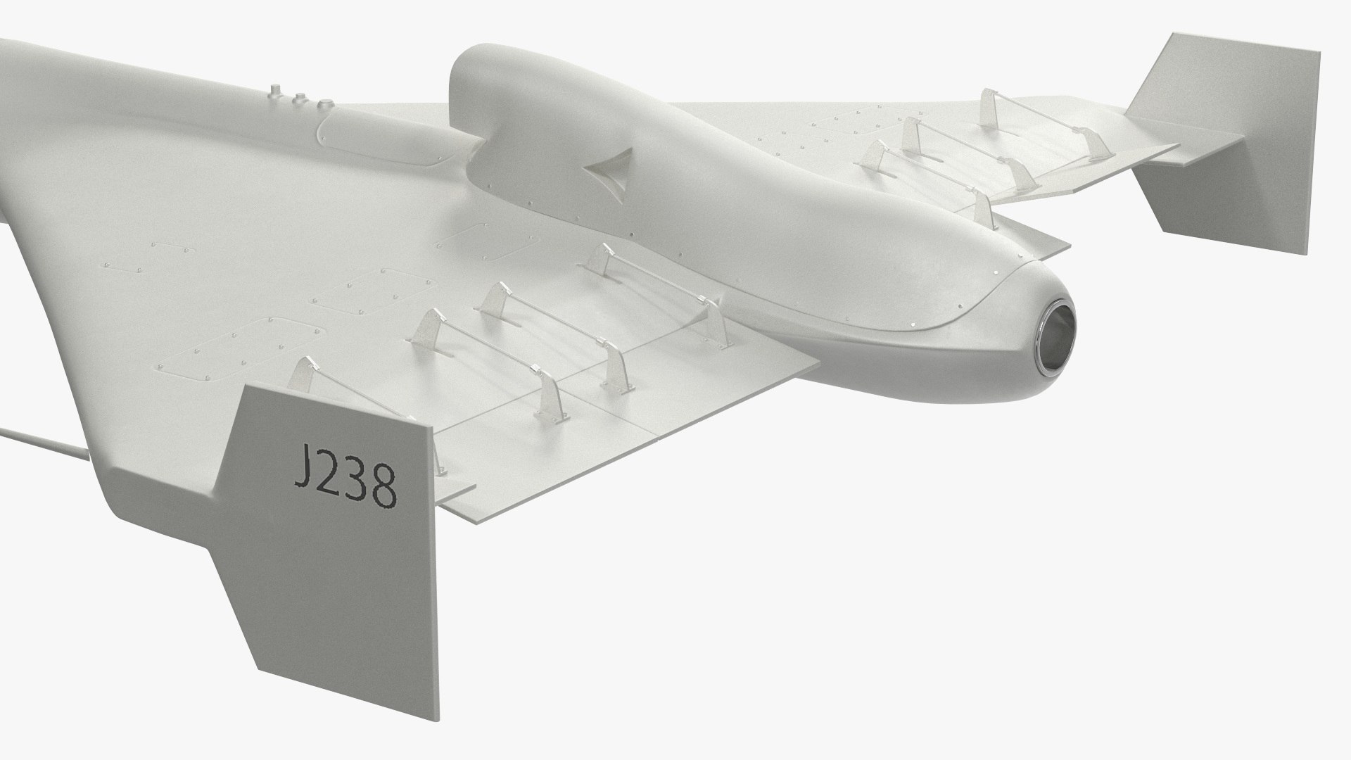 3D Kamikaze Drone Shahed 238 White Rigged - TurboSquid 2234705