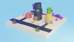 Spongebobs House 3D model