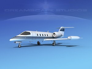 learjet 35 business jet 3D model