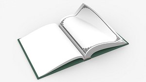 Book Rigged and Animated 3D model