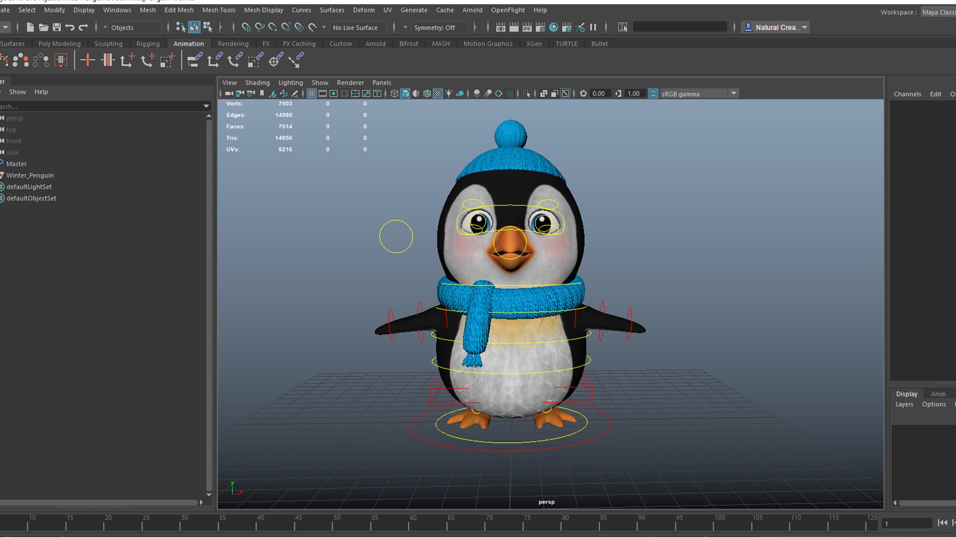 3D Winter Penguin Character model https://p.turbosquid.com/ts-thumb/uW/6sONly/gv/rig/png/1773052649/1920x1080/fit_q87/2d7d639423052680c7e5920026a76f9ba6ba9459/rig.jpg