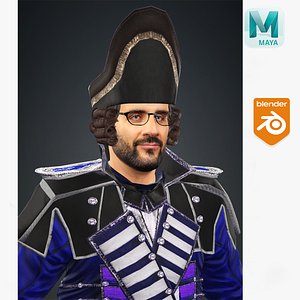 Realistic Rigged Soldier Character Man 3D Model