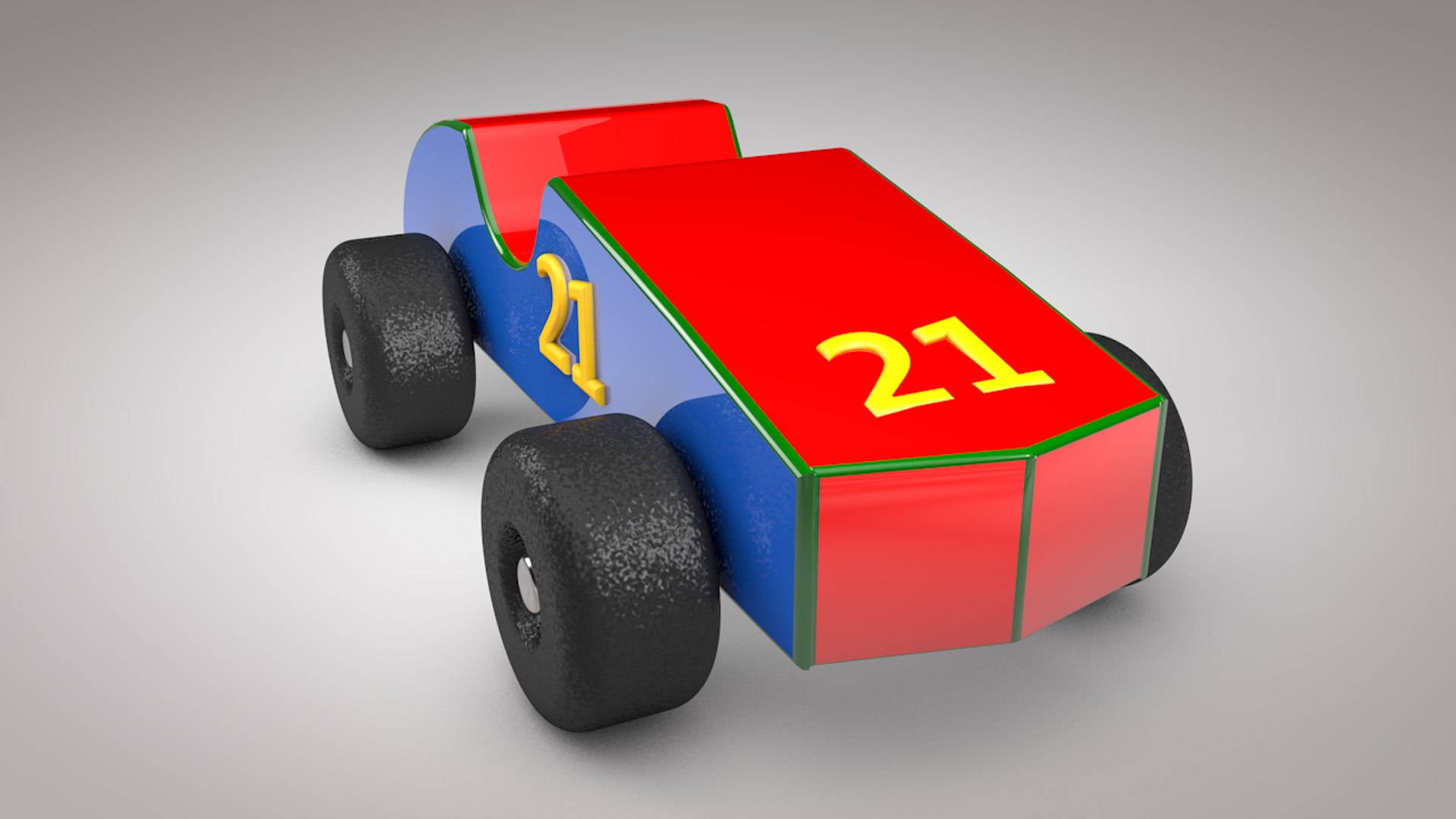 3D model wooden toy sport car TurboSquid 1619953
