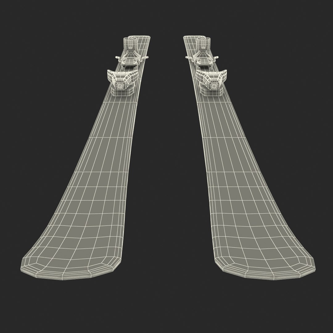 3d snow ski 7 model