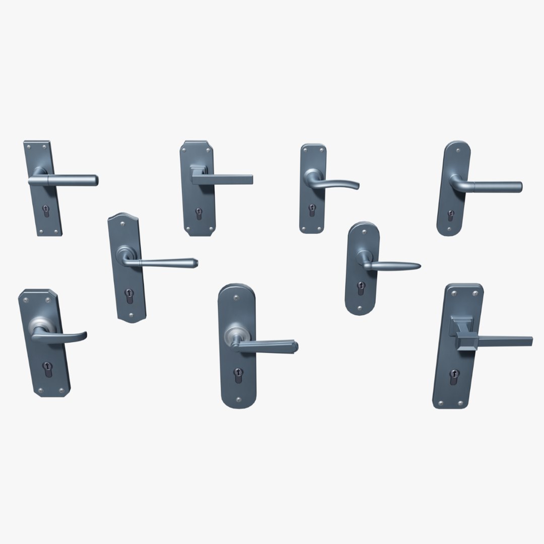 Door Handles SetV1 model TurboSquid 1879818