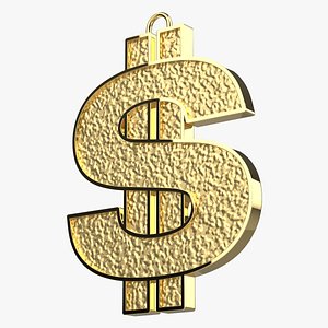 3D Dollar Pendant