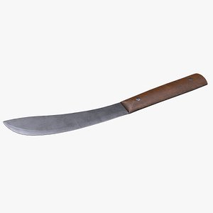 Old Skinning Knife Low-poly PBR