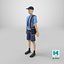 Low Poly Postman 3D model