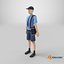 Low Poly Postman 3D model