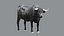 Bull Cow NoFur Rigged 3D