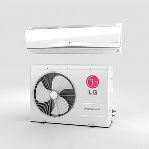 lg air conditioner 3D model