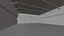 Interior de la base del garaje de la casa en 3D