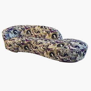 Serpentine Passion Flowers Sofa