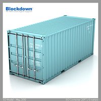 ISO CONTAINER 6m/20ft 3D Model