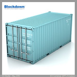 standard iso container 20ft max