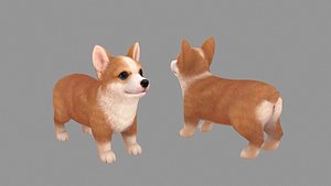 Cartoon pet puppy - Corgi - baby dog